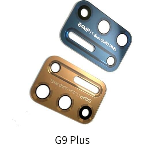 For Motorola Moto G9 Plus Rear Back Camera Glass Lens Cover with Ahesive Sticker