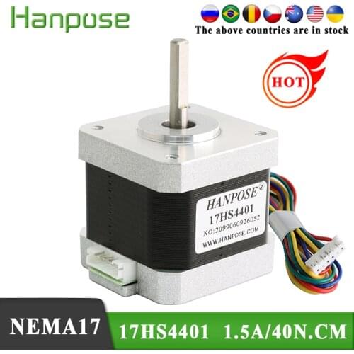 40MM Height 4-lead Nema17 non captive Stepper Motor 42 motor Nema 17 motor 1.7A (17HS4401) for 3D printer motor and CNC XYZ