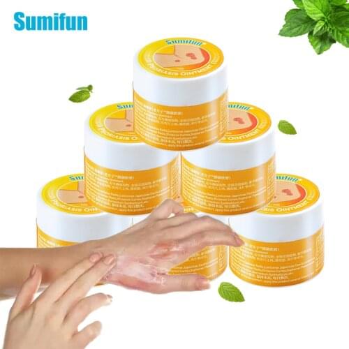 6pcs Treatment Psoriasis Cream Skin Care Antibacterial Antipruritic Dermatitis Eczema Herbal Ointment Anti-Itch Medical Plaster