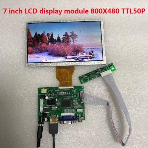 7-inch Raspberry Pi 3 TN LCD monitor with HDMI VGA AV screen display module 800x480 for PCduino Banana Pi