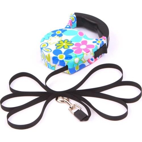 5M Fashion printed Automatic Retractable pet dog leash lead chihuahua samll dog puppy stop walking leash tape Adjustable