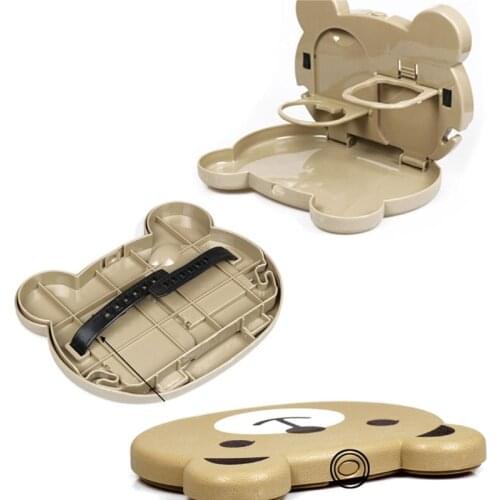 Auto Back Seat Table Drink Food Cup Holder Cartoon Baby Dinner Plate for Car