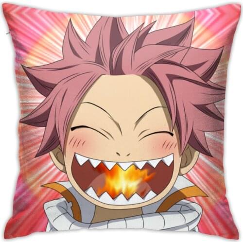 Fairy Tail Logo Cushion Cover Pillowcase Solid Color Pillow Case Anime Decor Sofa Throw Pillows Room Pillow Cover Decorative