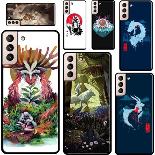Princess Mononoke Cover For Samsung Galaxy S21 Ultra Note 20 Note 10 S8 S9 S10 S20 Plus S20 FE Phone Case