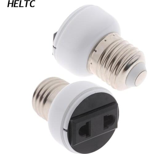 E27 ABS US/EU Plug Connector Accessories Bulb Holder Lighting Fixture Bulb Base Screw Adapter White Lamp Socket