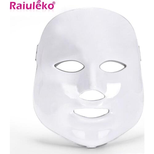 Electric 7Color LED Facial Beauty Care Mask LED Photon Therapy Facial Massage Machine Skin Rejuvenation Remove Acne Anti Wrinkle
