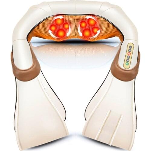 Neck Massager Electric Shiatsu for Back Body Shouder Massage Roller Car Relaxer Massageador Masajeador Health Care