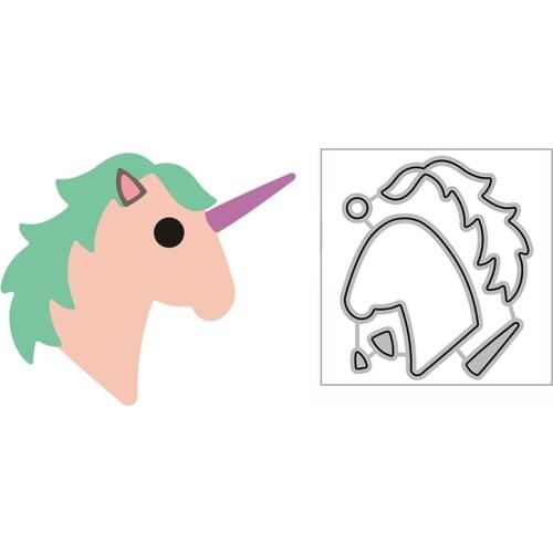 New Lucky Unicorn Animal Craft Embossing Mold 2021 Metal Cutting Dies for DIY Decorative Scrapbooking Album Card Making No Stamp