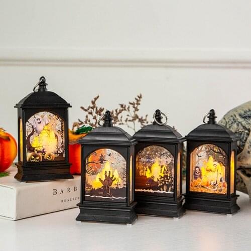 Scary Halloween Night Light For Kids Terror Style Led Lantern Halloween Decoration Hallow Horror Party Home Decoration Props