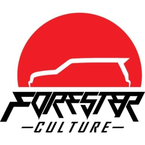 Creative Decals Forester Culture Vinyl Car Sticker for Bumper Trunk Exterior Laptop 4x4Off Road Window Fine Decor PVC13x10cm