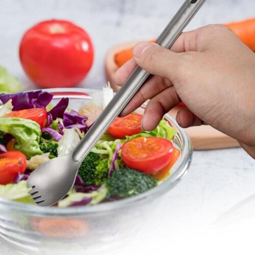 Spoon Portable Anti-rust Titanium Outdoor Long Handle Spoon for Picnic dropshipping