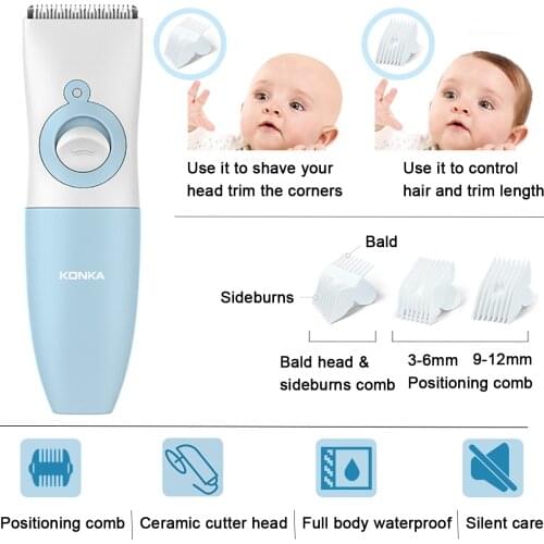 Children Chipper Easier Cut Hair Cutting Machine Safe And Easy To Use Trimmer For Men Ceramic Cutter Head Without Pinching Kemei