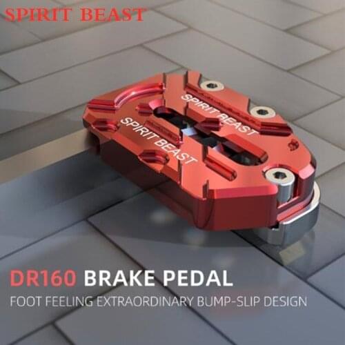 Spirit beast DR160 brake pedal modified motorcycle DR160S aluminum alloy anti-skid widened Motocross rear brake pedal