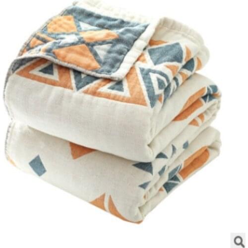 100% Cotton Muslin Blanket Bed Sofa Travel Breathable Chic Mandala Large Soft Throw Blanket Para Blanket