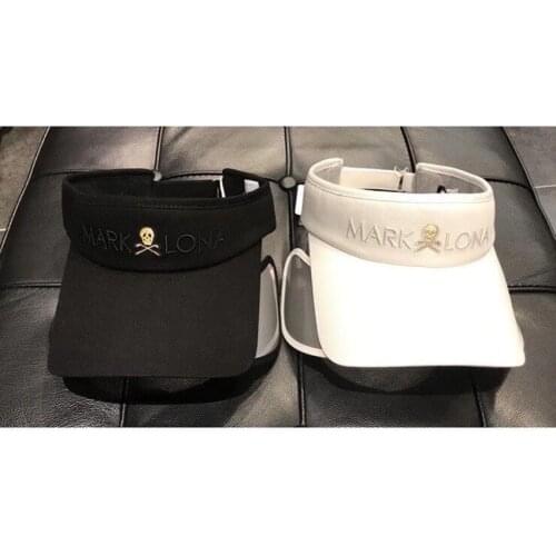Mens/Womens Mark Lona Fashion Golf Hat Summer Sports Sun Caps White/Black Colors