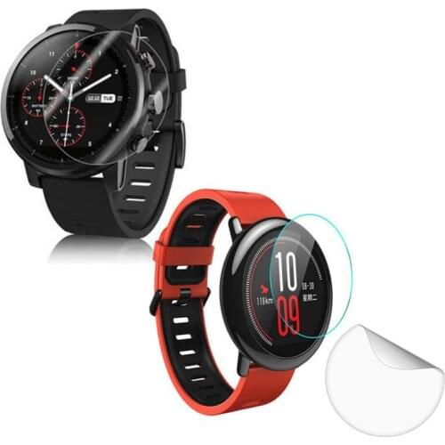 2pcs TPU Soft Clear Protective Film Guard For Xiaomi Huami Amazfit Pace Stratos 2/2S Watch Screen Protector Cover (Not Glass)