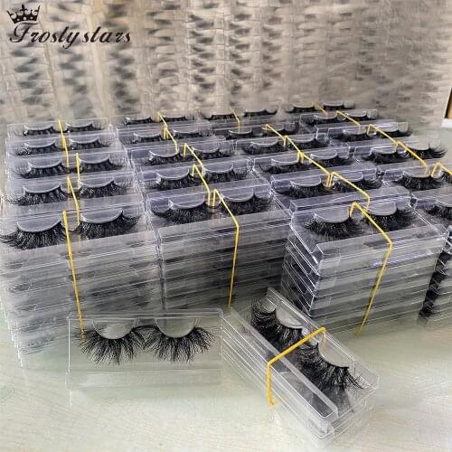 Dower Me Fake Eyelashes Wholesale Fluffy 3d Mink Lashes Thick Dramatic 25mm Mink Eyelashes Extension Bulk Wispy False Lashes