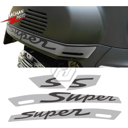 For Vespa GTS 300 GTS300 Super Sport Motorcycle Decal "Super" Sticker