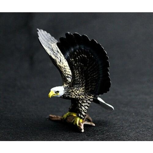 Animals World Bald Eagle Plastic Static Model PVC Action Figures Toys Gift for Kids Education Haliaeetus Leucocephalus