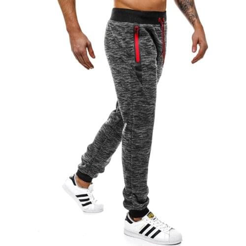 Joggers Men pants casual running Drawstring Elastic Waist Sport Pleated men Pants Trousers men Pants
