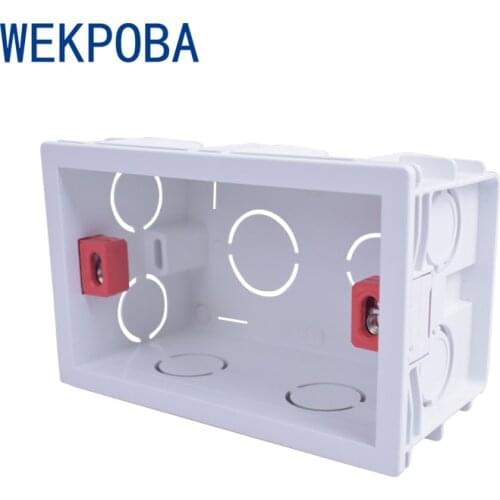 WEKPOBA for 118mm*72mm Standard Wall Switch and Socket Super Quality 101mm*67mm US Standard Internal Mounting Box Back Cassette
