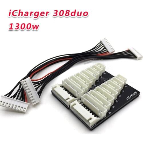 1pc Original iCharger 308duo CB8-XH EH Balance Charging Board+BW-9-9 Cable Dual Channel 1300W RC Model Lipo Battery Charge Plate