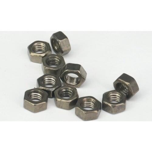 10) M3/M4/M5/M6/M8/M10 TA2 GR2 Ti Pure Titanium Hex Head Screw Nuts