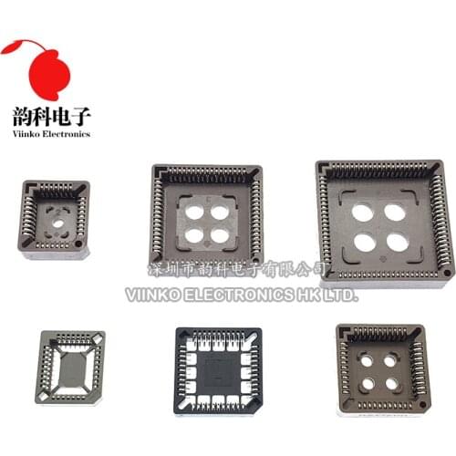 10PCS PLCC IC socket PLCC32 PLCC44 PLCC68 PLCC84 SMD DIP PLCC Socket adapter