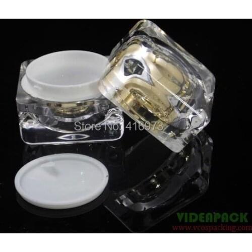 100pcs/lot hight end cosmetic cream jar acrylic refill bottle 30g/ml empty cosmetic container