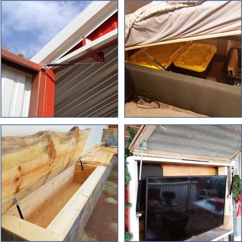 22.7inch/577mm Force 100Lbs/445N Pickup Truck Cap Tool Box Utility Box Lid Topper Camper Shell Gas Struts Lift Support Dampers