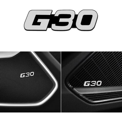 4pcs Modification For BMW G30 G38 5 Series aluminum audio decorative stickers modified accessories decoration