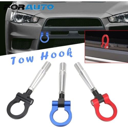 Car Auto Rear Front Trailer For Mitsubishi Lancer EVO X 10 2008-2016 Vehicle Towing Hook Car Racing Tow Hook Trailer Towing Bar