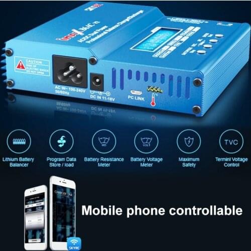 SKYRC iMAX B6AC V2 6A 50W AC/DC Lipo NiMH Pb Balance Charger/Discharger with Adapter LCD Display for RC Car Drone Helicopter