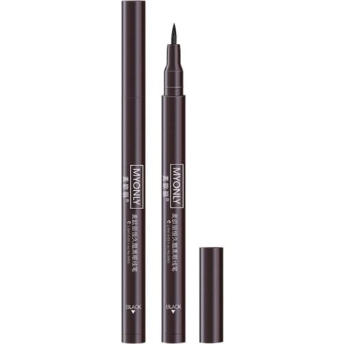 MYONLY Black Eyeliner Quick-Dry Waterproof Professional Liquid Eye Liner Pen Long-Lasting Not Blooming Smooth Makeup Tool Pencil