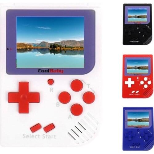 Coolbaby RS-6 Portable Retro Mini Handheld Game Console 8 bit 2.0 inch LCD Color Colour Children Game Player Built-in 129 Games