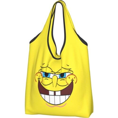 Sponge Baby Bag Woman Cheap Bag cartoons Anime Ins Shoppers Bag