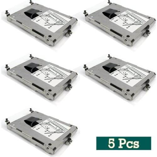 GZEELE new Lot 5 for HP ELITEBOOK 8460P 8760W 8770W 8470W 8560W 8570W 8570P HARD DRIVE CADDY 5pcs/lot Hard Disk Cases COVER