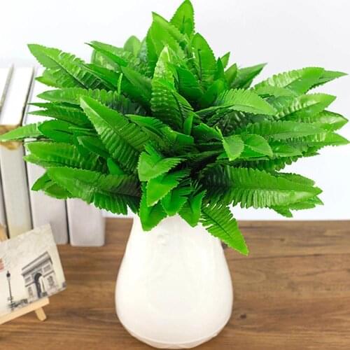 Artificial Fern Fake Plant Bush Leaves Foliage Dining room Home Party Office Garden Wedding Decoration Party Supplies