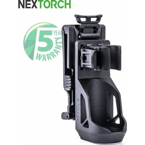 NEXTORCH 360 Degree Tactical Flashlight Holster Angle Rotatable Tactical Duable Flashlight Holder V51 for 1"-1.25" Flashlight