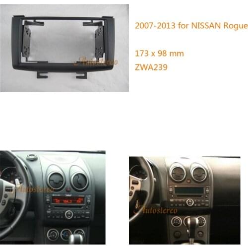 ZWNAV 11-239 Car Radio Fascia Surround Panel Fitting KIT for NISSAN Rogue 2007-2013 2-DIN