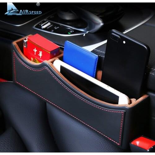 Airspeed Leather Car Seat Crevice Storage Box for Mercedes Benz CLA GLA W203 W205 W211 W212 W213 Car Accessories Seat Organizers