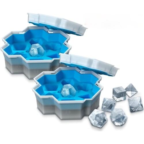 ICE DICE 2021 Whiskey Ice Cube Silicone Dice Ice Mold Home Bar Ice Tray Ice Box