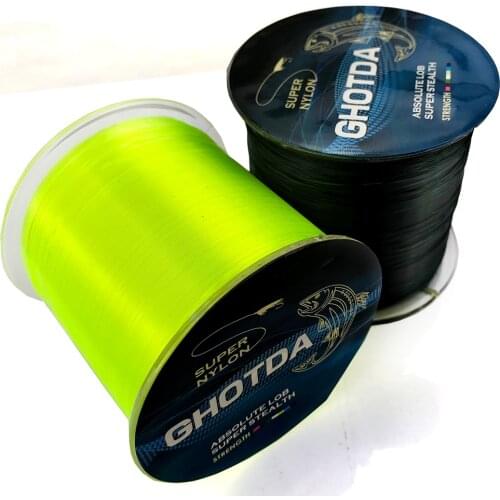 GHOTDA 2PCS 500m Nylon Fishing Line Japanese Durable Monofilament Rock Sea Fishing Line Super Strong Carp Fishing