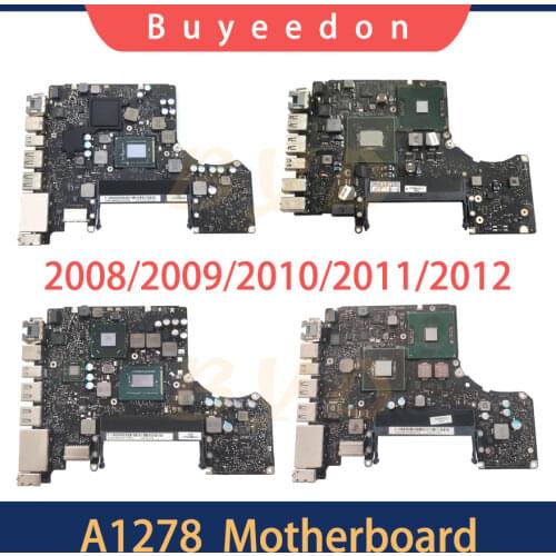 Tested Original i5 i7 Logic Board 2.4GHz 2.5GHz For Macbook 13" A1278 Motherboard 2008 2009 2010 2011 2012 Years