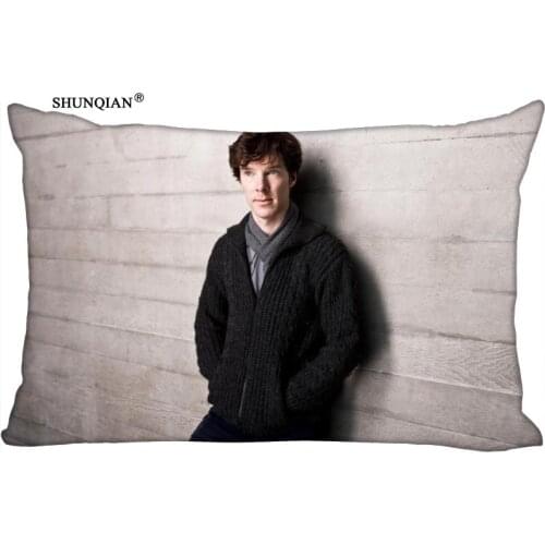 Custom Benedict Cumberbatch Printed Pillowcase Home Living room cushion Rectangular Silk Pillowcase Two Sides More size