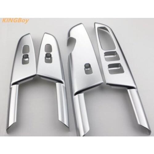 ABS special purpose vehicle window glass lifting switch trim frame trim fit for 2016 2017 new KIA Sportage KX5 Car styling