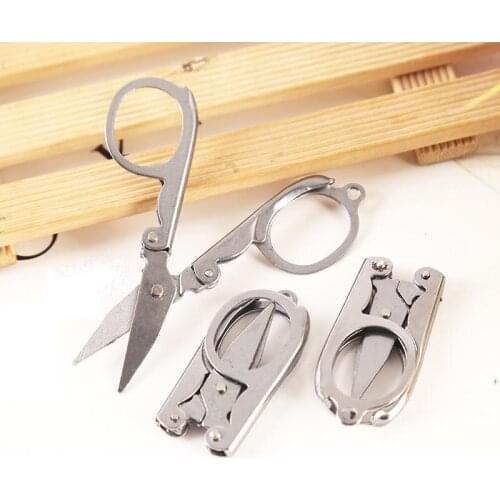 Portable Folding Scissors Simple Ancient Household Tailor Shears For Embroidery Sewing Beauty Tool Child Hand Tools#401