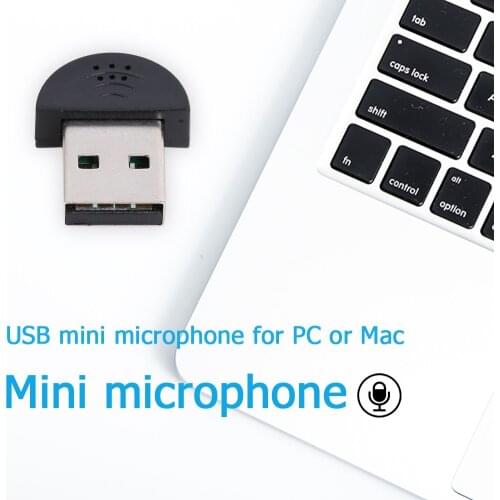 Portable Direct Connect USB Driver Mini USB Microphone Audio Adapter for PC Mac Condenser Recording Microfone Ultra-wide
