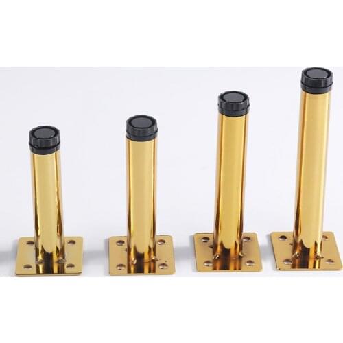 4Pcs Adjustable Metal Furniture Legs,for TV Cabinet Cupboard Coffee Tea Bar Stool Chair Feet High 10/12/15/17/18CM With Screws