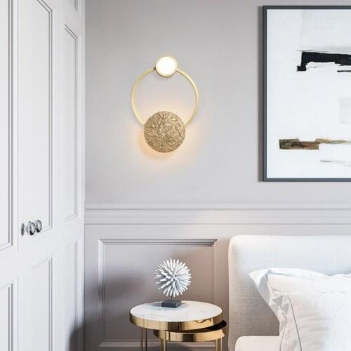 Modern American Luxury Wall Lamp Simple Living Room Bedroom Bedside Lamp Decor Home Wall Sconce Light Fixture Luminaria